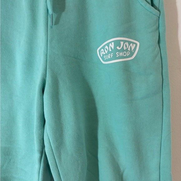 Ron Jon Women Medium Teal Sweatpants Pull On Joggers Casual Comfy Loungewear - Picture 2 of 5